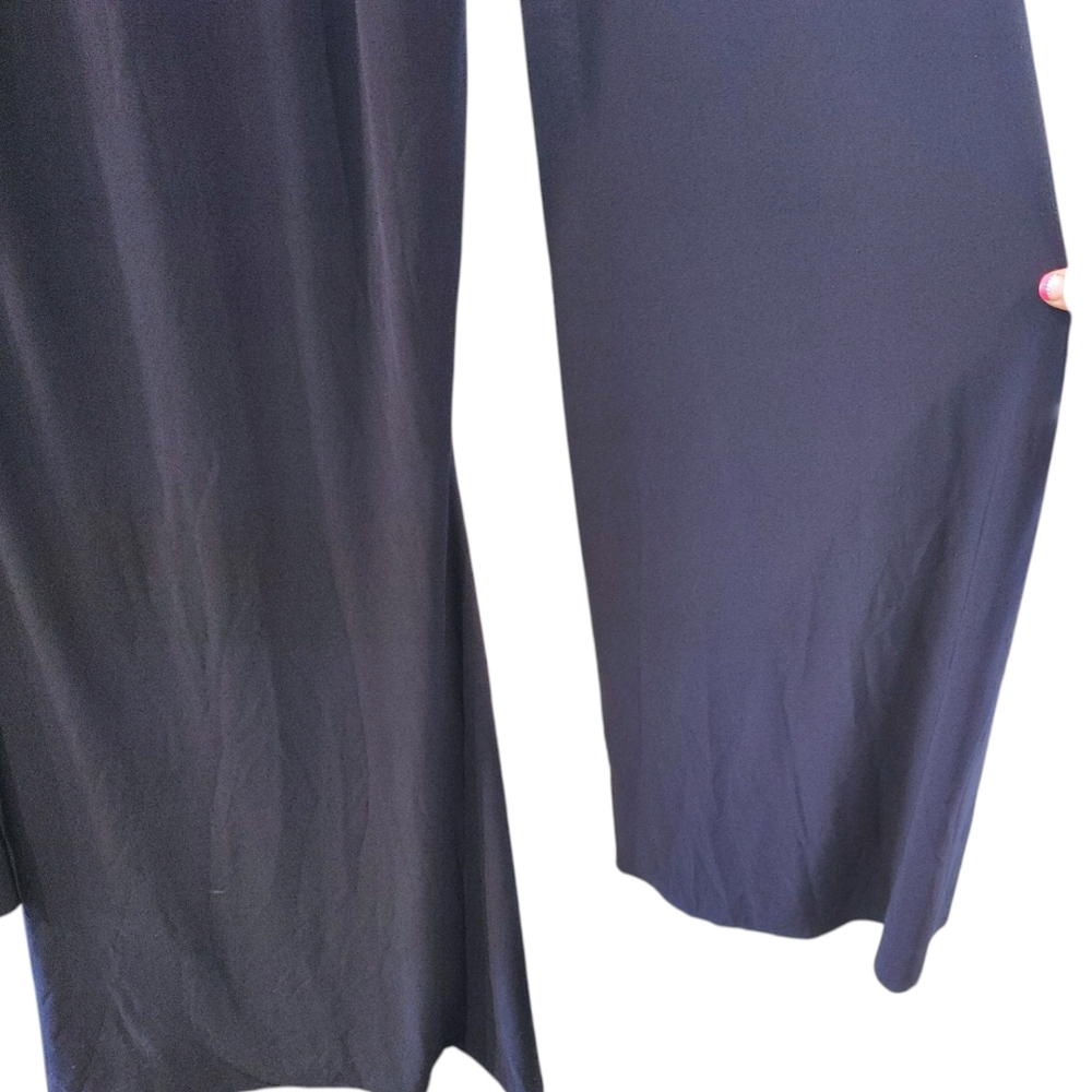 Club L London Navy Blue Cape Sleeve Bodycon Dramatic Maxi Dress Women's Size 4 - Picture 8 of 11